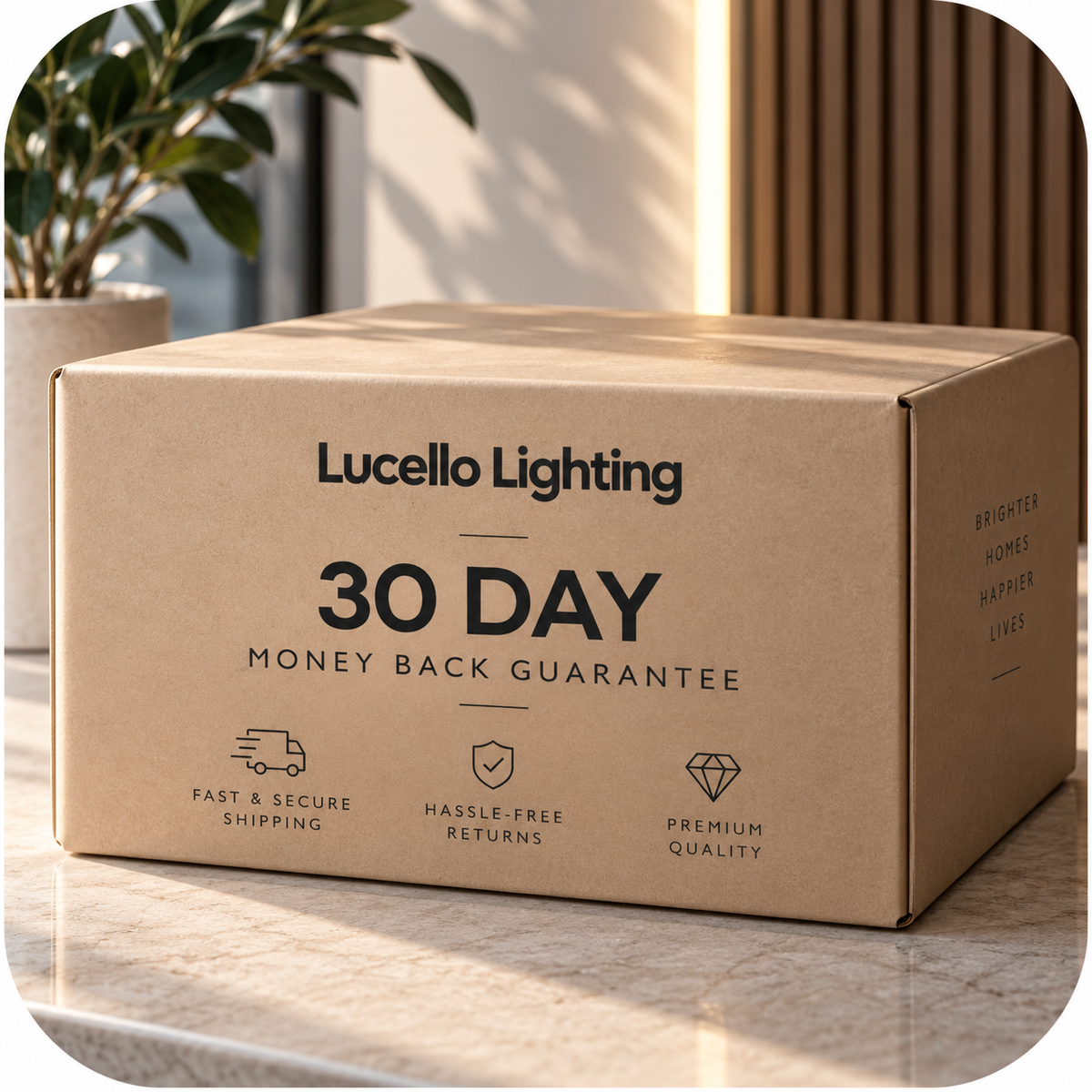 Lucello Lighting 30-Day Money Back Guarantee
