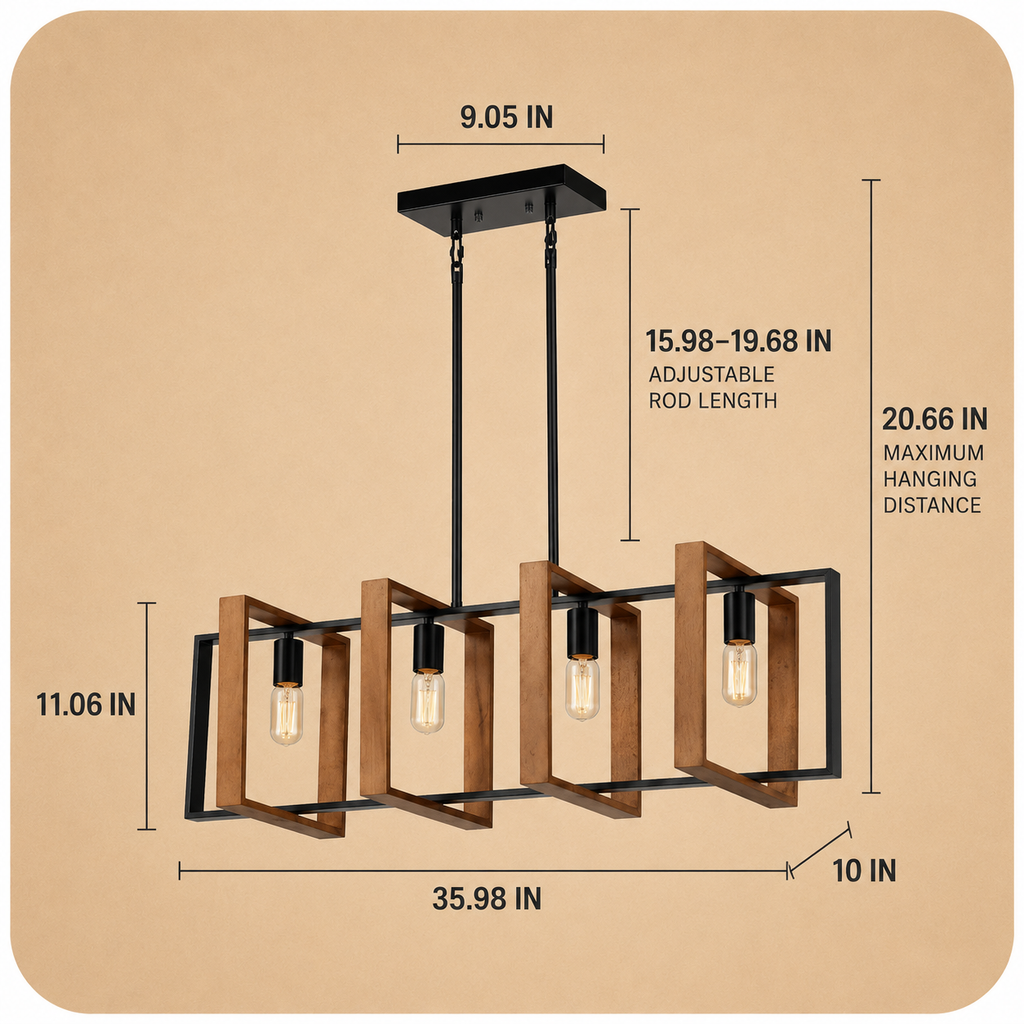 Timber Frame Chandelier