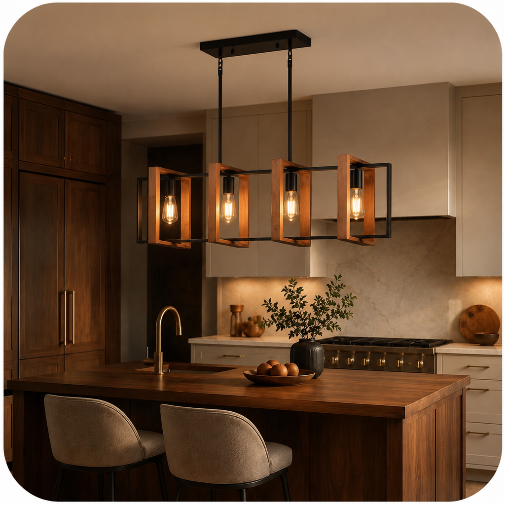 Timber Frame Chandelier