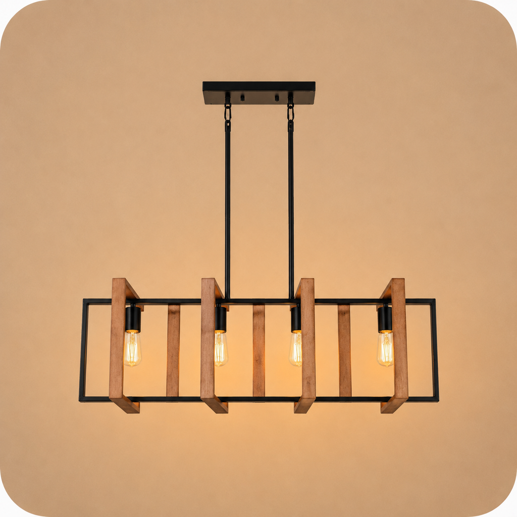 Timber Frame Chandelier