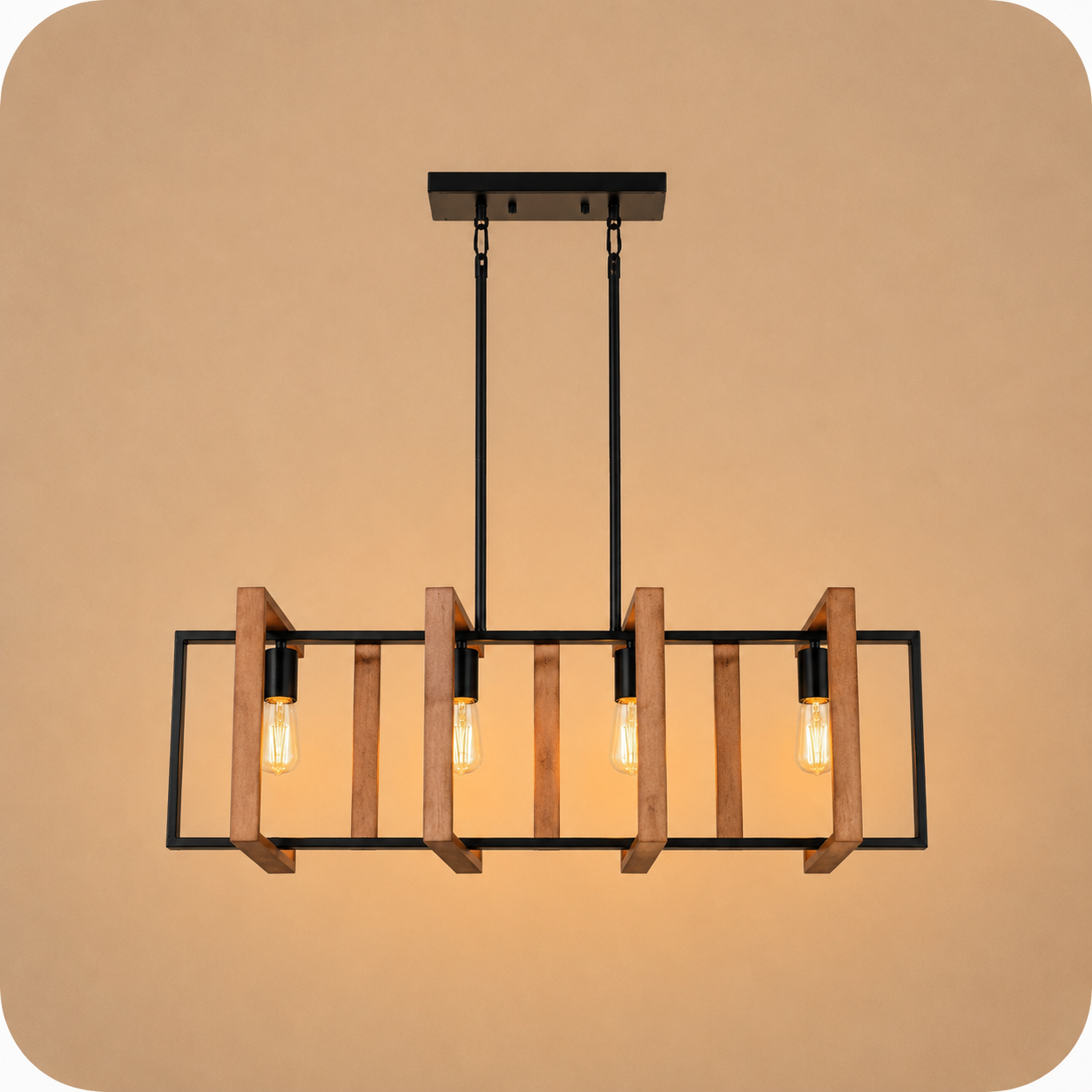 Timber Frame Chandelier