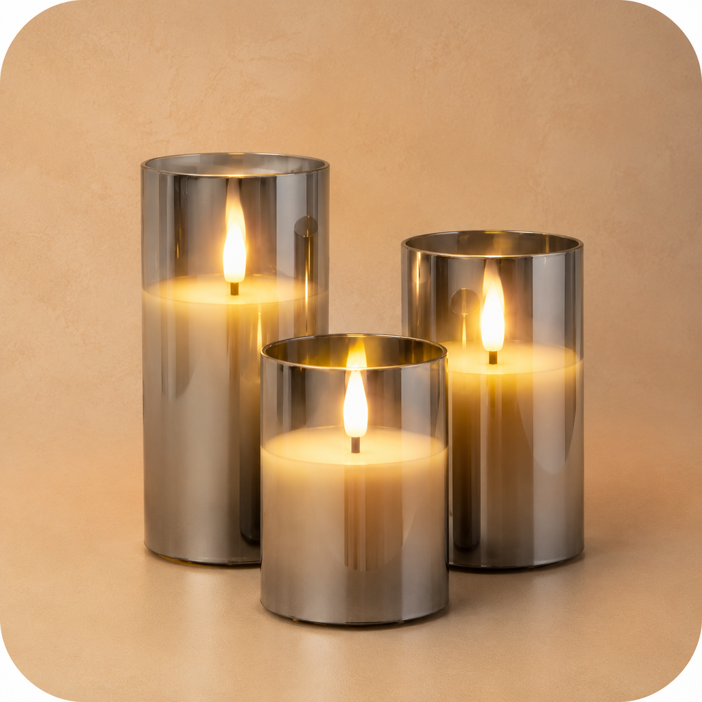3 LED Candles