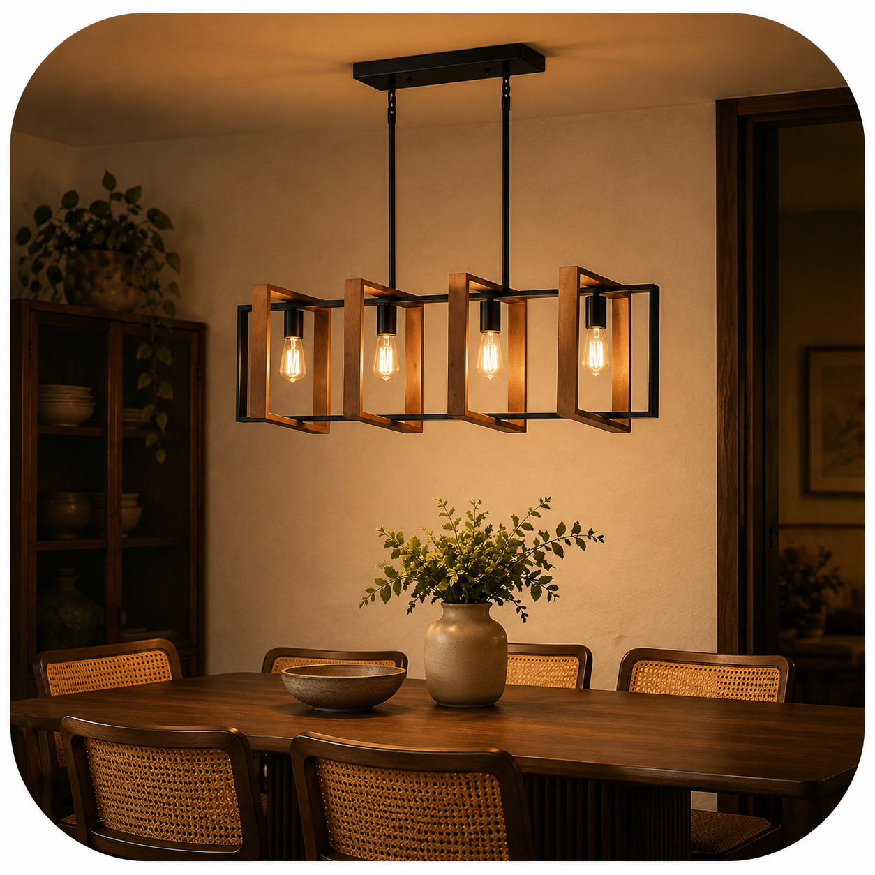Timber Frame Chandelier