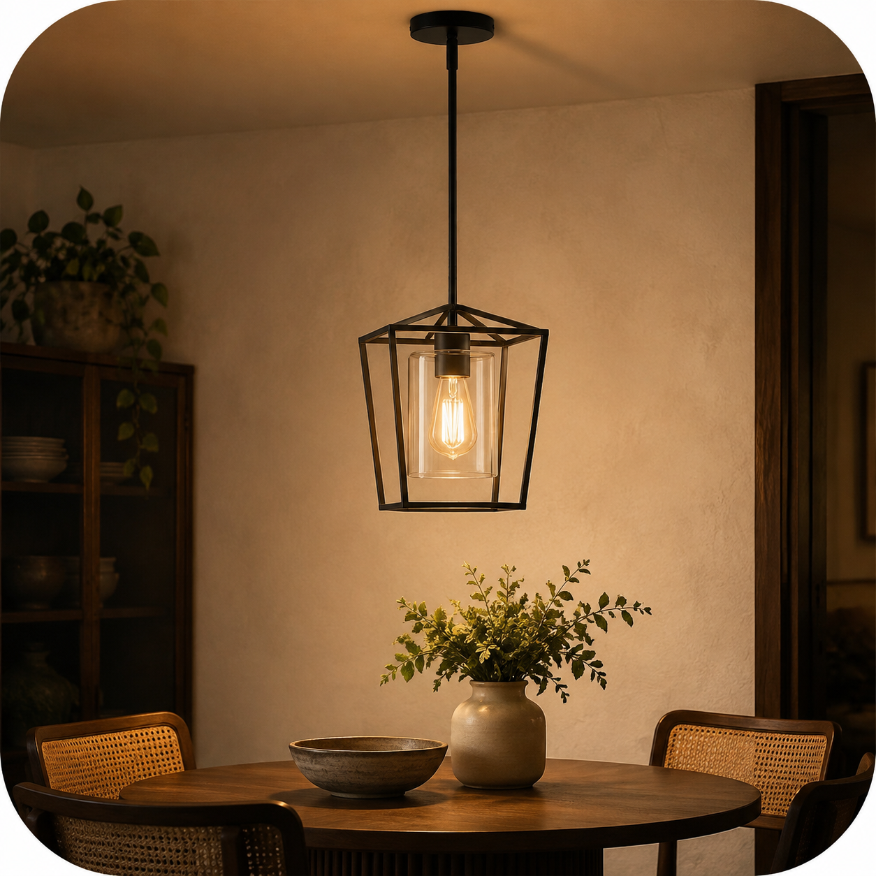 Black Pendant Light