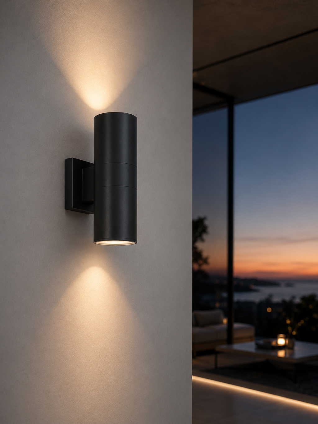 Twin Beam Wall Light