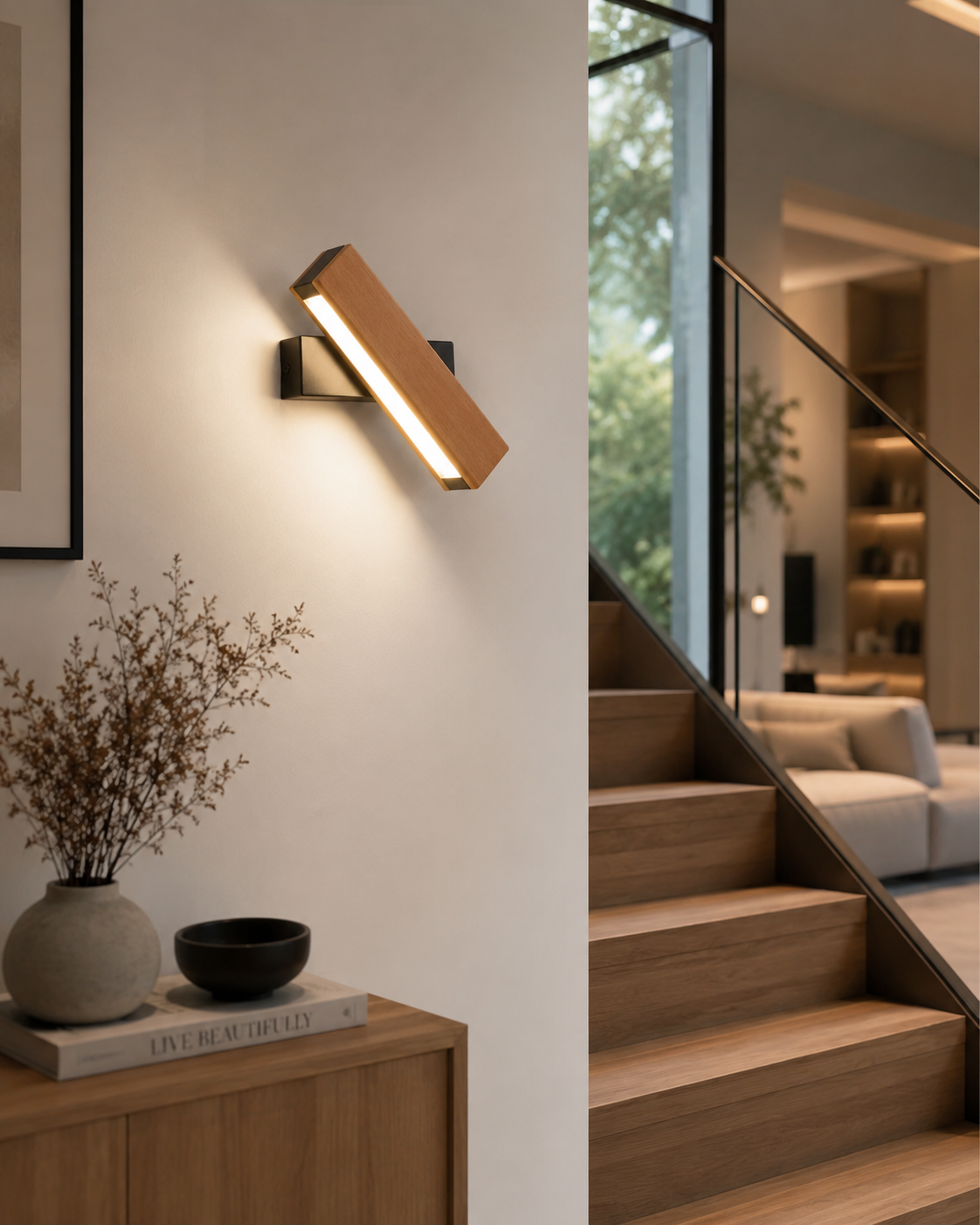 Swivel Beam Wall Light