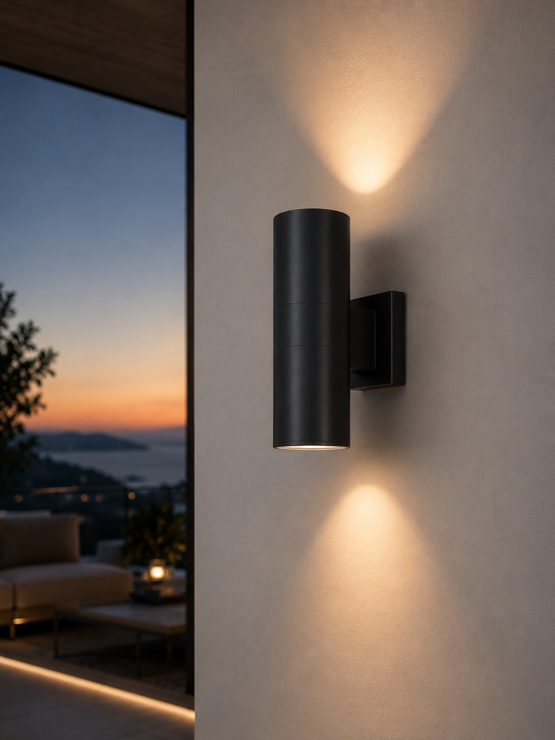 Twin Beam Wall Light