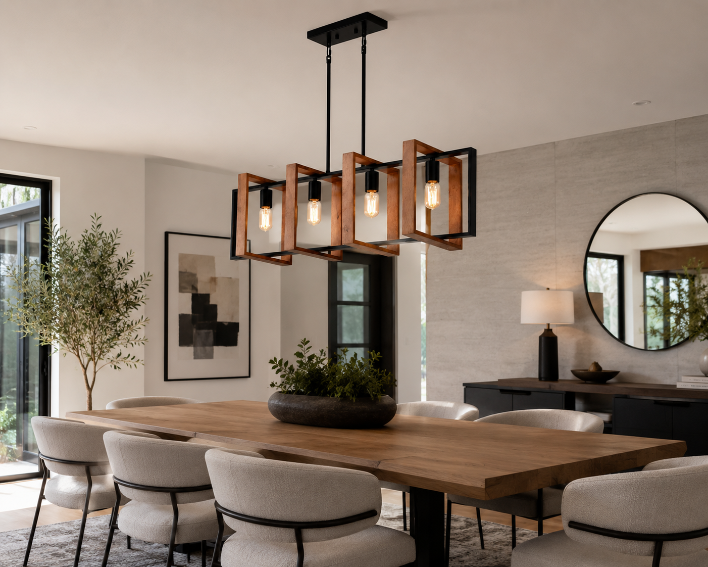 Timber Frame Chandelier