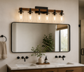 Rustic 6-Light Vanity Light