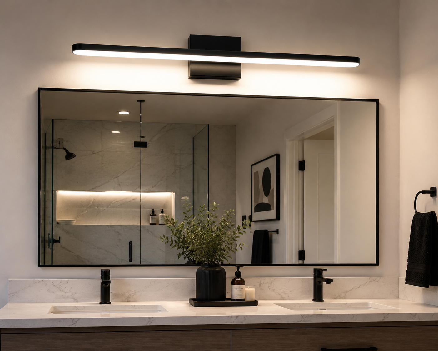 Modern Back Vanity Light