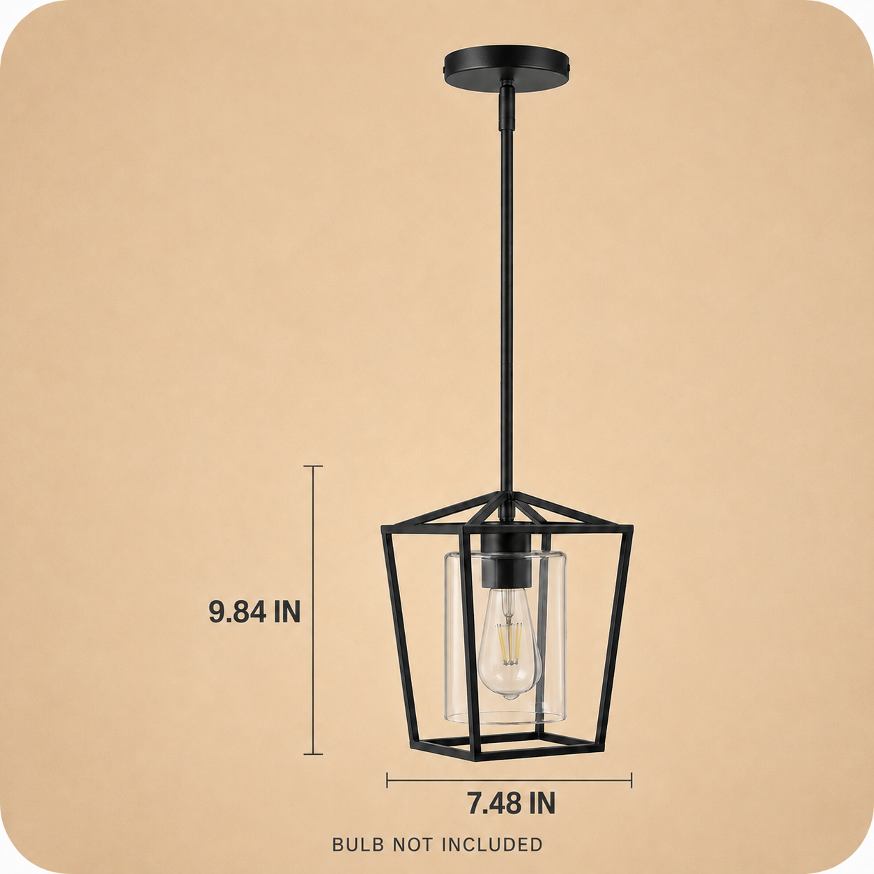 Black Pendant Light