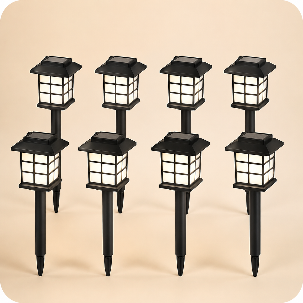 8pcs Solar Lantern Lights
