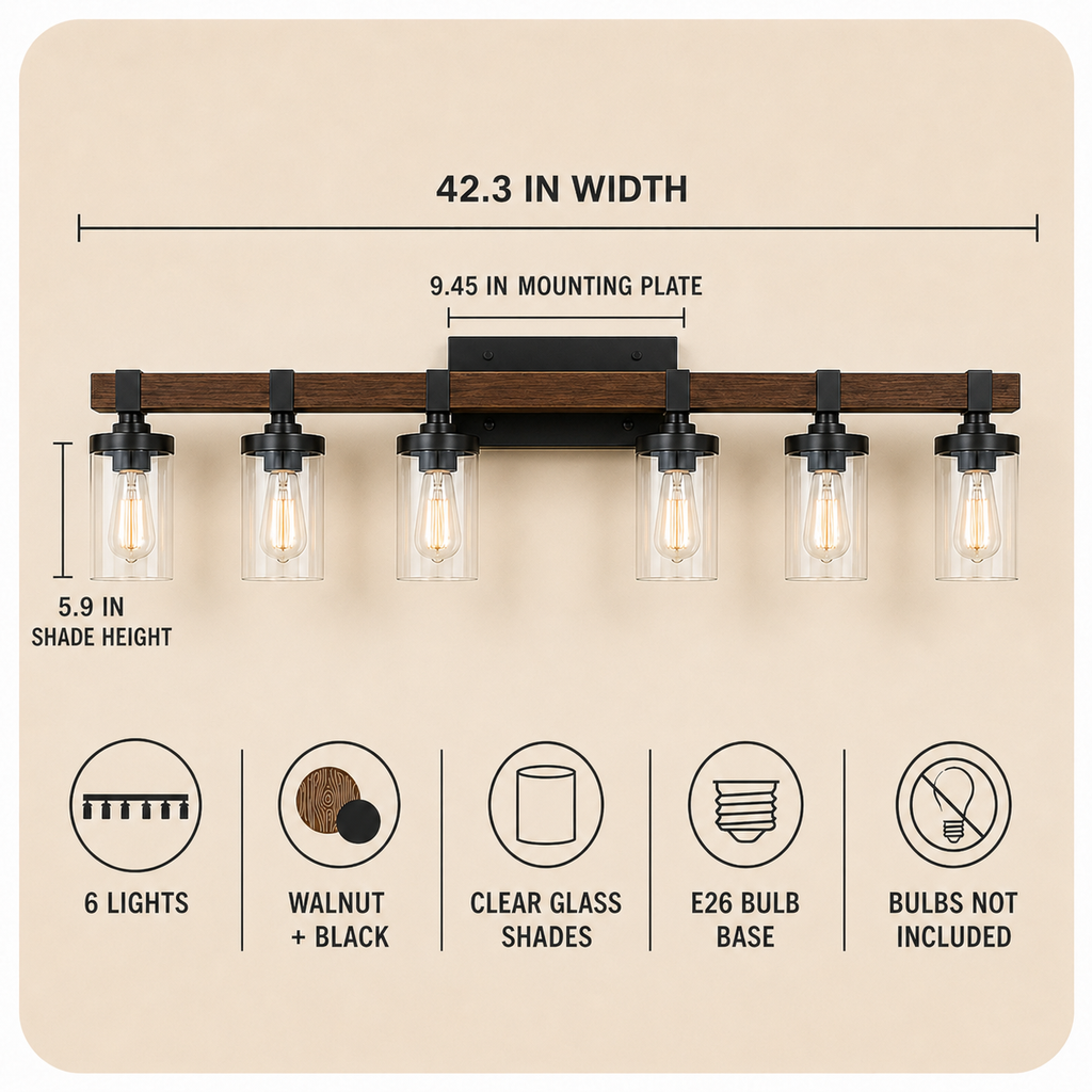 Rustic Vanity Light