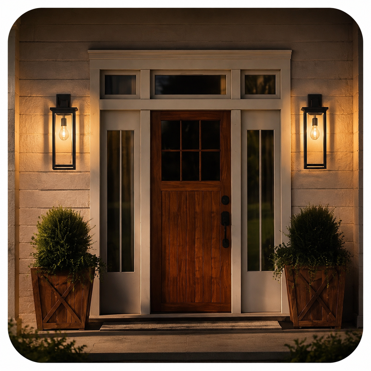2 Wall Lanterns