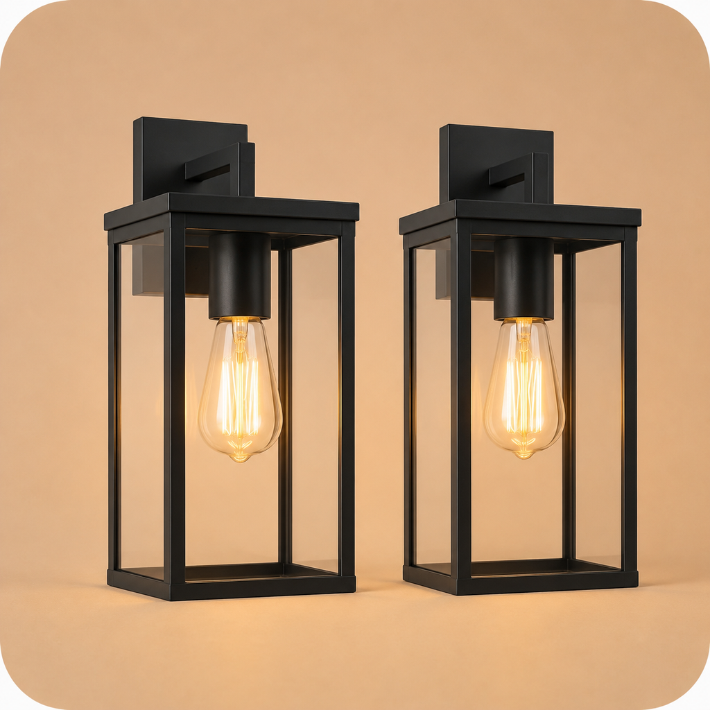 2 Wall Lanterns