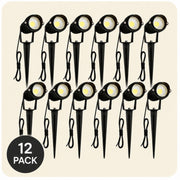 12 Pack LED Landscape Spotlights product view