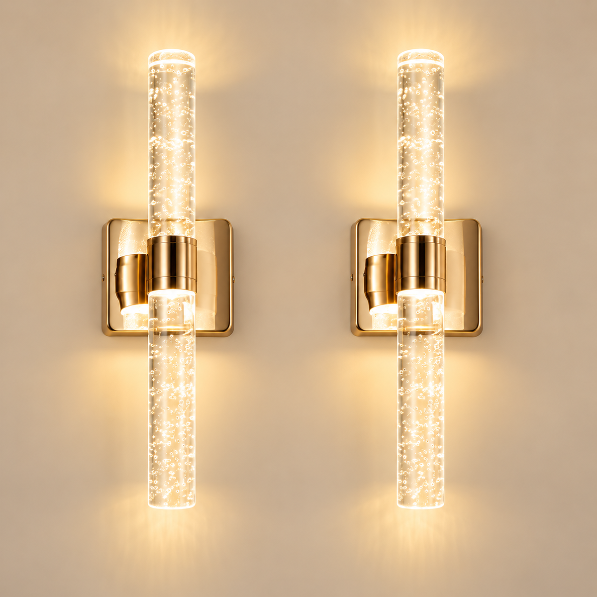 Lucello crystal wall sconce 2 piece set clean hero image