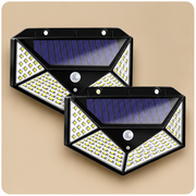 Lucello solar motion sensor wall lights 2 pack